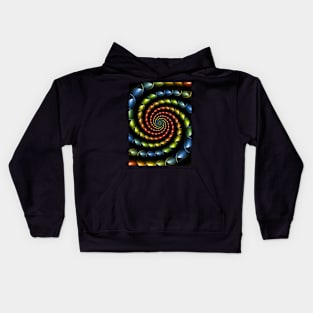 Snakeskin Spiral Kids Hoodie